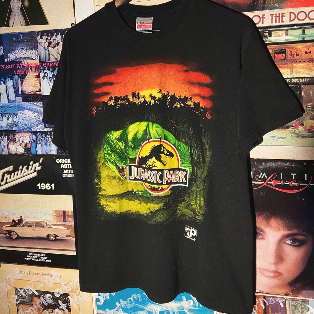 Vintage 1993 Jurassic Park Movie Promo T-Shirt